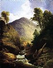 Thomas Doughty At the Waterfall painting